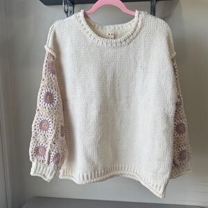 POL Crocheted Sweater NWOT